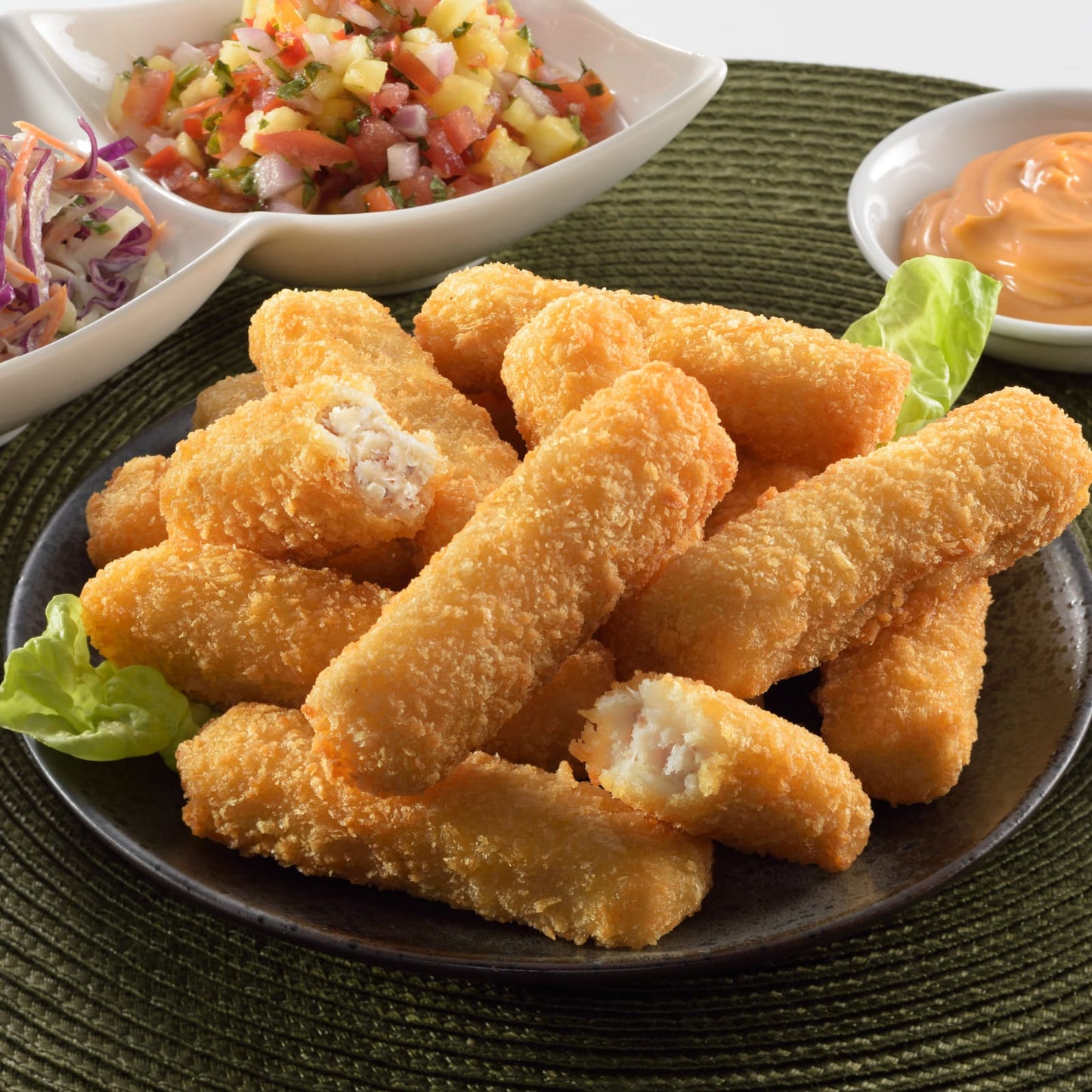 Crumbled Fish Fingers (25g, MC 55%, average 160pcs/ctn) 1kgx 4pkt