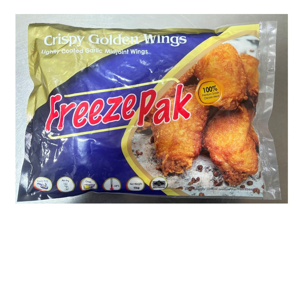 FreezePak Crispy Golden Wings 1kg x 10pkt