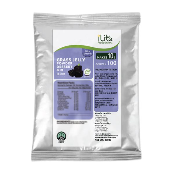 iLite Grass Jelly Powder 10L 1kg x 15pkts