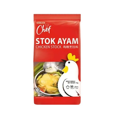 Mamee Chef Chicken Stock 1kg x 6pkts