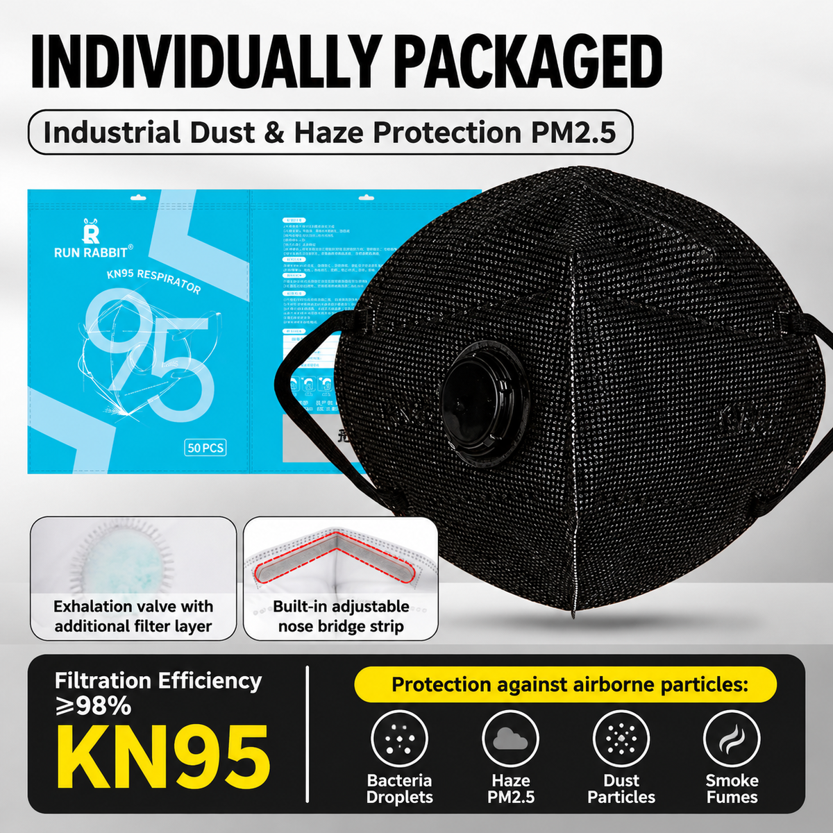 KN95 Face Mask PM2.5 Haze Singapore (Ready Stock)