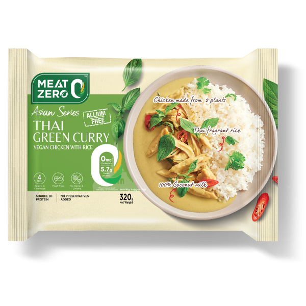 CP MZ PB Thai Green Curry Vegan Chicken w' Rice 320g x 12trays