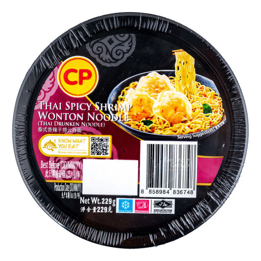 CP Spicy Shrimp Wonton Noodle (Drunken Noodle) 229gm x 24bowl