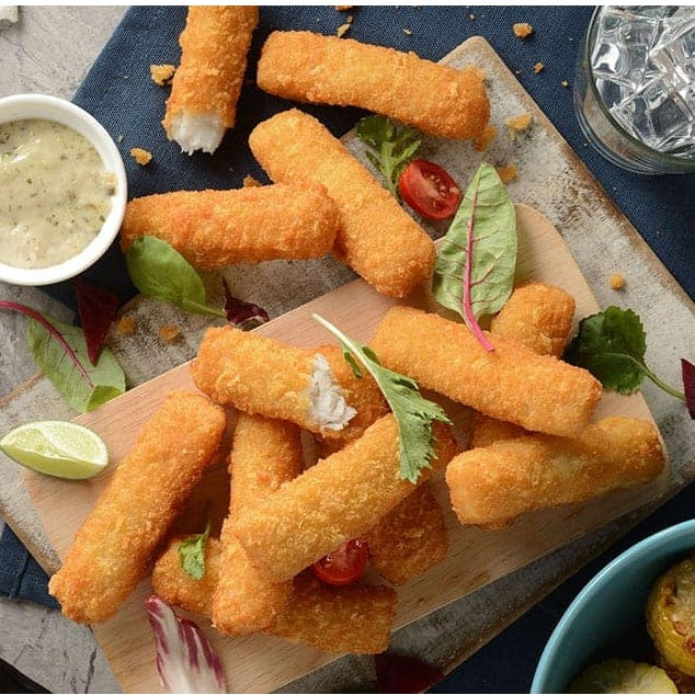 Cod Fish Fingers (25g, MC 55%,average 160pcs/ctn) 1kg x 4pkt