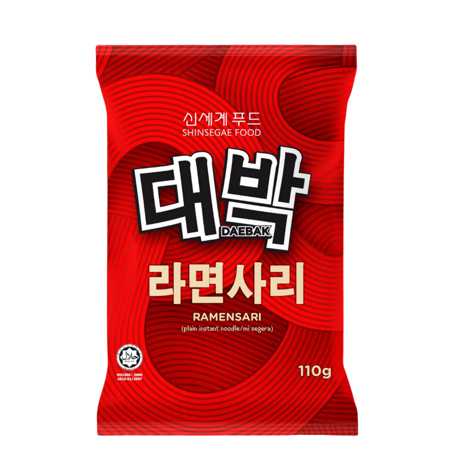 Daebak Ramensari Plain Noodle 110g x 40pkts
