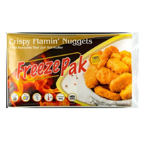 FreezePak Crispy Flamin Nugget 800gm x 10pkt