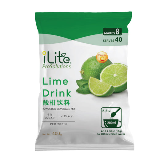 iLite Lime Drink 8L (320g x 16pkts)