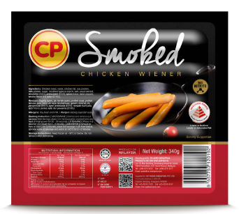 CP Smoked Chicken Wiener 340gm x 32pkt