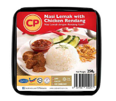CP Nasi Lemak with Chicken Rendang 275gm x 12trays
