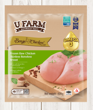 BENJA Skinless Boneless Breast ** 520gm x 20pkt