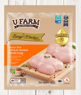 BENJA Skinless Boneless Leg ** 400gm x 20pkt