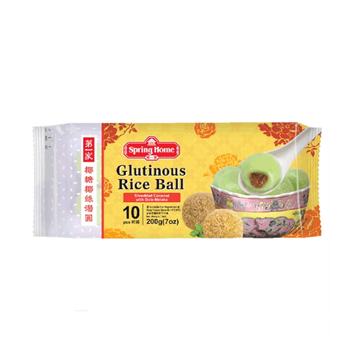 Spring Home Glutinous Rice Ball (Shredded Coconut with Gula Melaka) 20gm x 10pcs x 24pkt