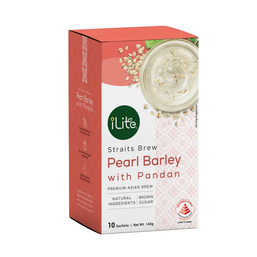 iLite Straits Brew Pearl Barley with Pandan 14g x 10sachets x 12box