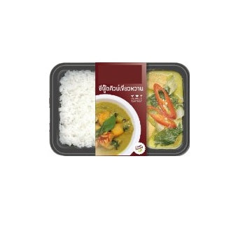 Ready Meal : Green Curry Seafood Cube (PB) with Rice 300g x 12trays